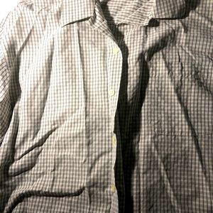 Haggar Men’s Blue Checked XL Short Sleeve Shirt